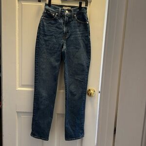 Madewell The Perfect Vintage Straight Jeans size 23 pants denim